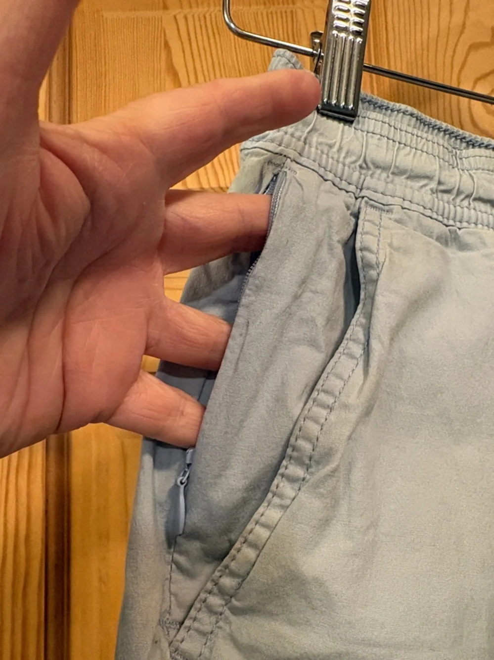 Hollister Men’s Stretch Joggers Light Blue Sz S